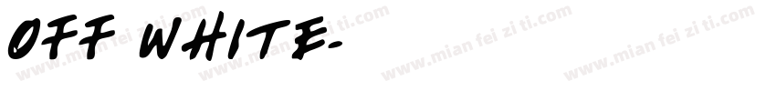OFF WHITE字体转换